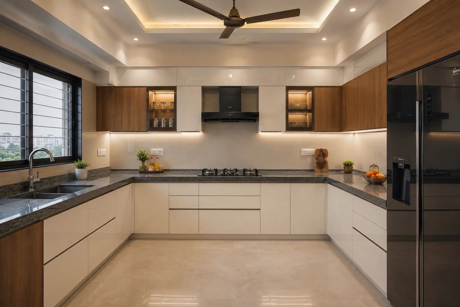 U-Shaped Kitchen in Greater Noida